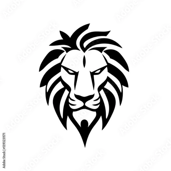 Obraz lion head tattoo