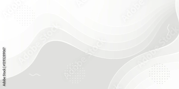 Obraz Abstract wave element on gray background.