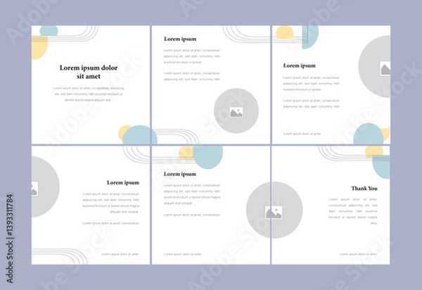 Fototapeta Minimal Abstract Instagram Carousel Banner Template for fashion sale – Clean Modern Linkedin Carousel Layout Design for Business or Marketing
