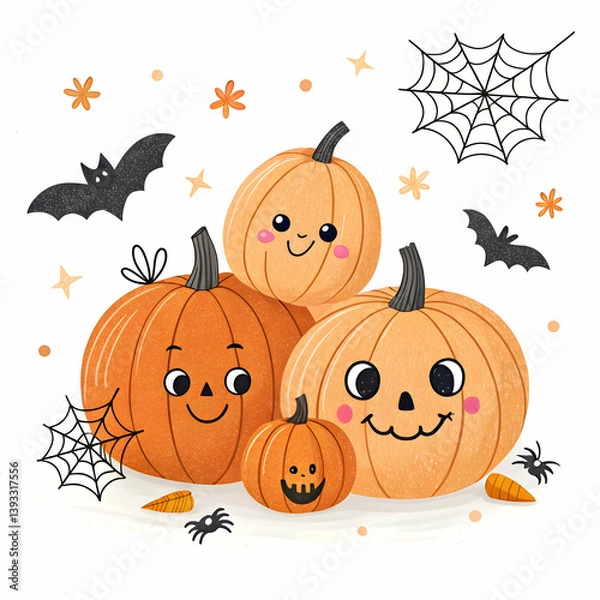 Obraz Various pumpkins on studio background