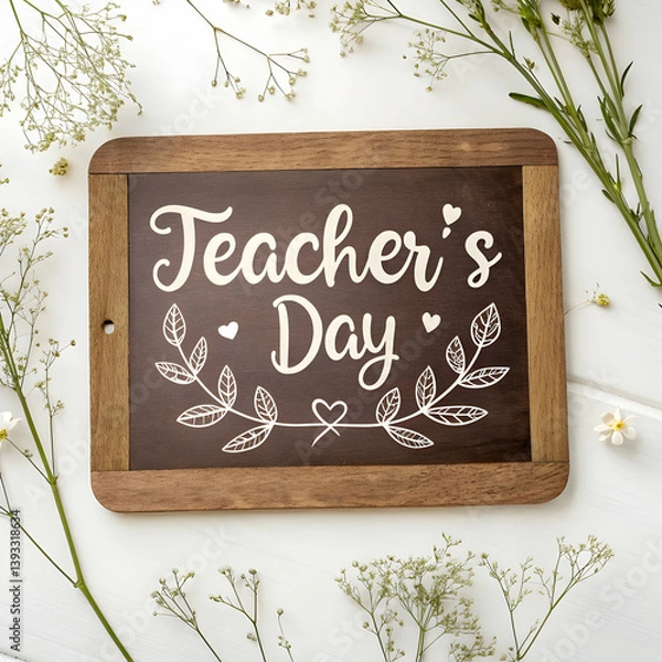 Obraz Teacher's day congratulations