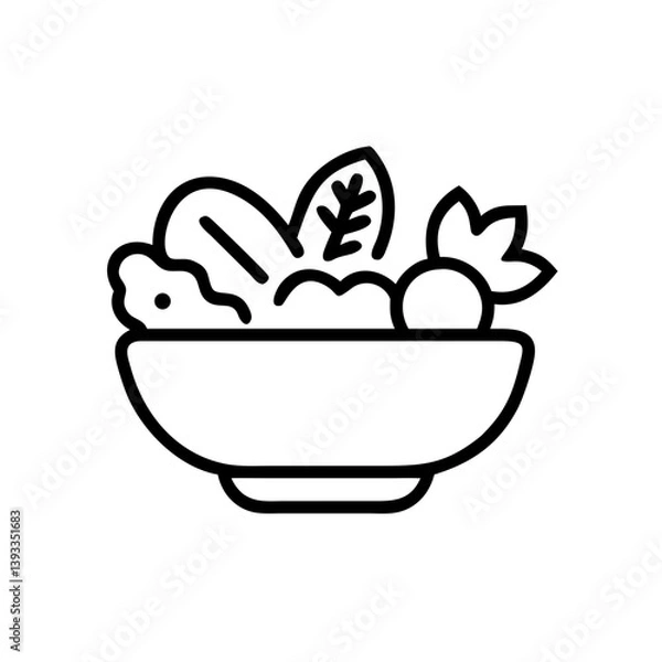 Fototapeta salad bowl