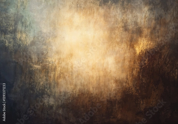 Fototapeta Elegant Fineart Textured Backdrop with Flowing Beige Curtains