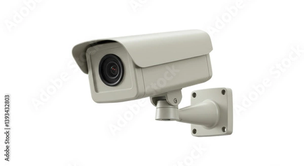 Obraz Isolated Security Surveillance Camera for Crime Prevention