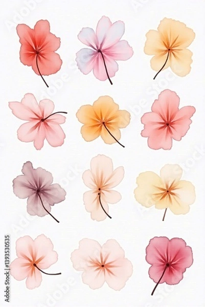 Obraz "Moonlit Petals: A Digital Dance"