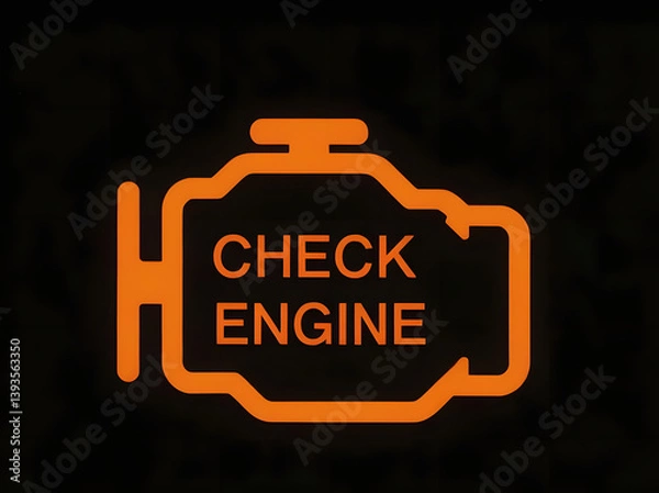 Fototapeta check engine light