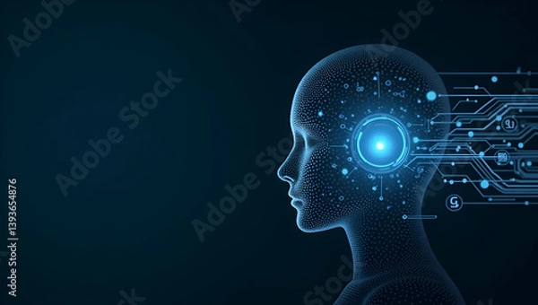 Obraz Explore a refined visual narrative that highlights agentic AI systems with advanced autonomy and dynamic learning, empowering innovative digital decision frameworks in photo stock concepts.