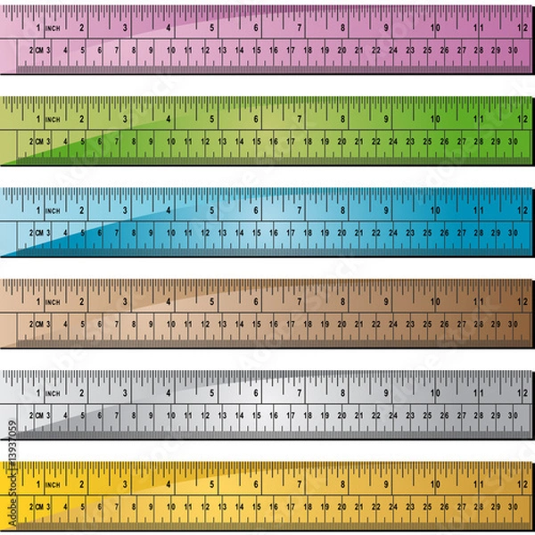 Fototapeta Ruler Set