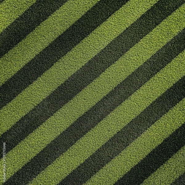 Fototapeta Striking Diagonal Pattern Green and Black Textured Stripes Background Design