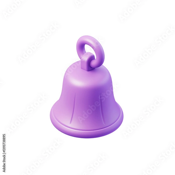 Obraz 3d pink bell