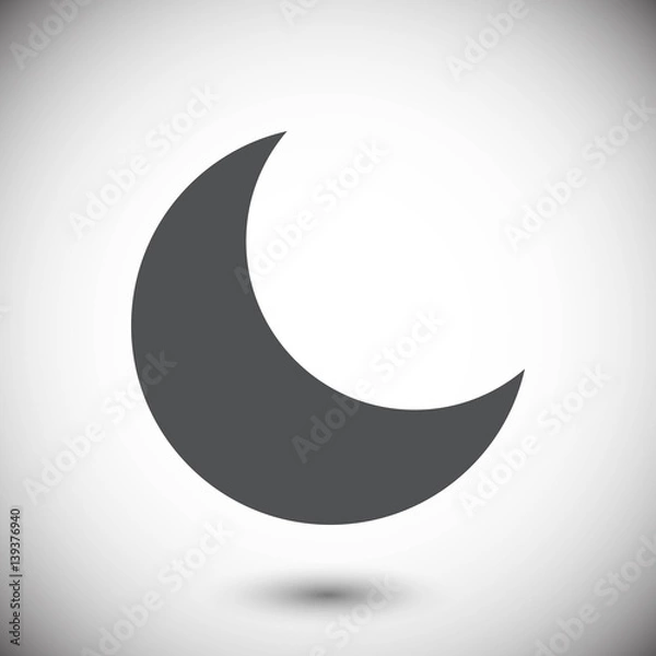 Obraz moon icon stock vector illustration flat design