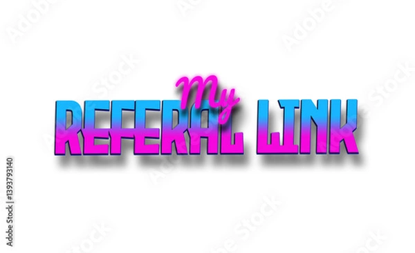 Fototapeta My Referral Link | Stream Panel Overlay | Retrowave Synthwave Overlay 