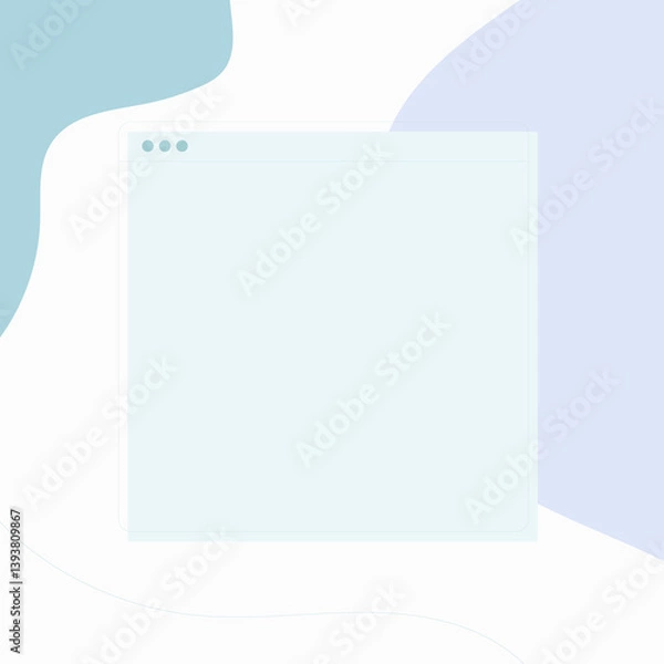 Fototapeta vector illustration of a blank note paper