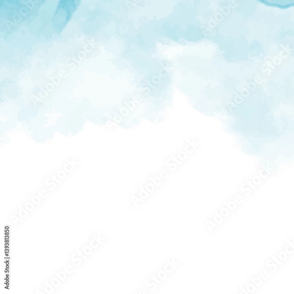 Fototapeta abstract watercolor background with clouds
