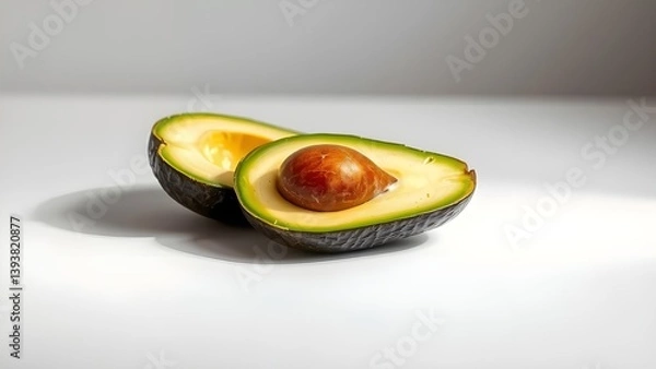 Obraz Single Avocado Cut in Half