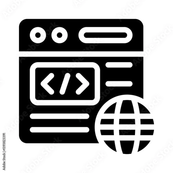 Obraz browser glyph icon