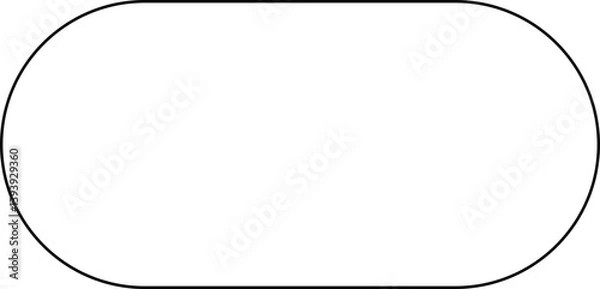 Obraz Lined Curvy Rectangle Abstract Geometric Shapes Decoration