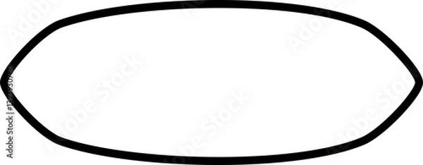 Obraz Lined Bold Oval Circle Abstract Geometric Shapes Decoration