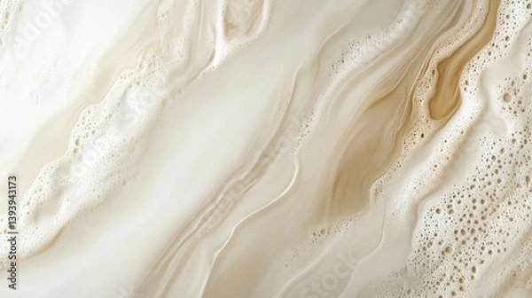 Obraz Abstract Background with Soft Layers and Foam Texture in Neutral Tones and Natural Flowing Patterns