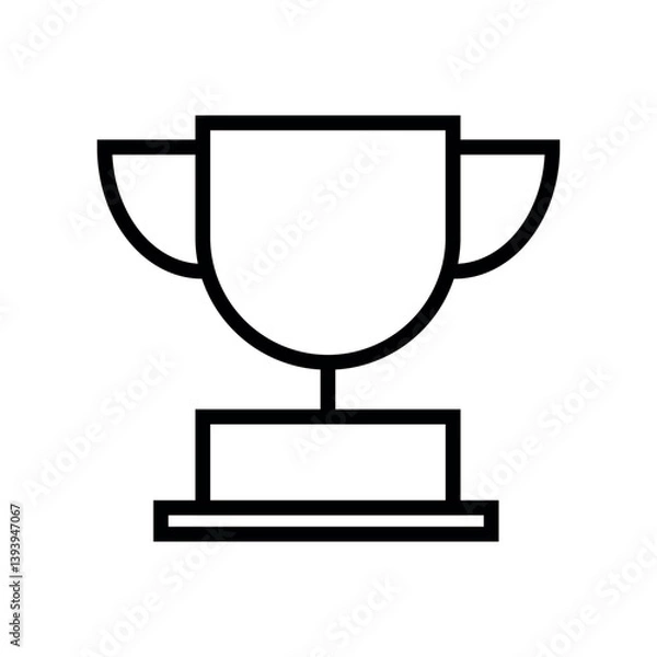 Obraz trophy icon symbol vector