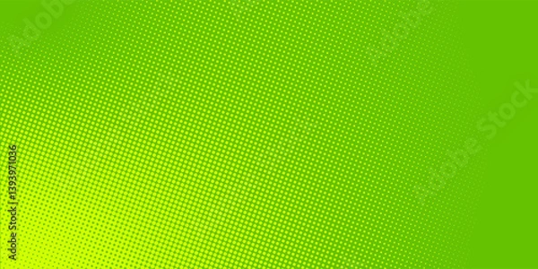 Obraz Dots halftone green color pattern gradient texture with technology digital background. Dots pop art comics with nature style graphic design