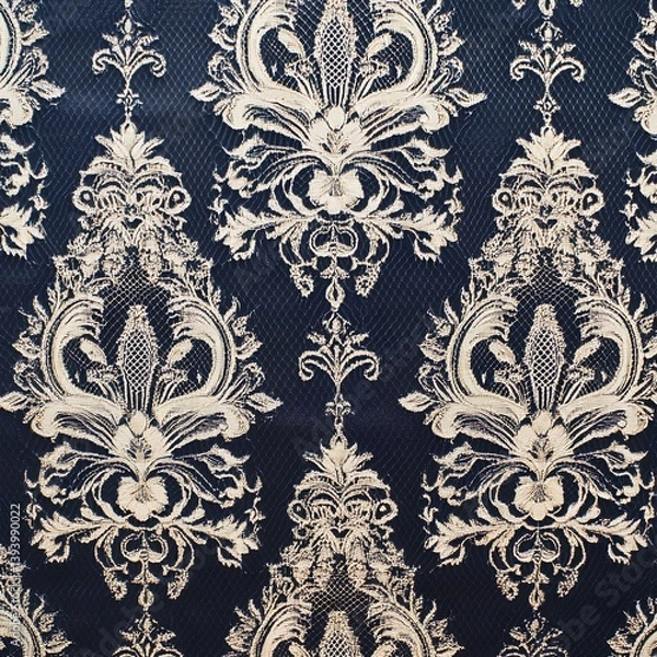 Obraz An elegant Edwardian-inspired lace fabric pattern