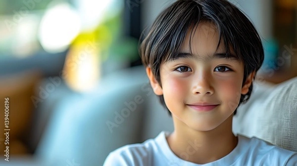 Fototapeta Child portrait, smiling
