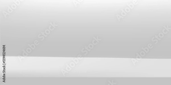 Fototapeta White Grey background. Minimal 3d shelf style. Room in the 3d. For backdrop,wallpaper,background. Space for text. Vector illustration