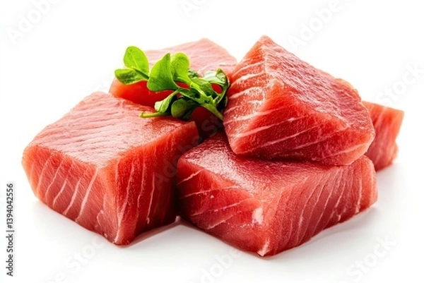 Obraz  Tuna isolated on white background