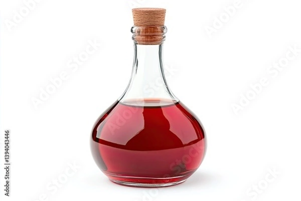 Obraz Vinegar isolated on white background
