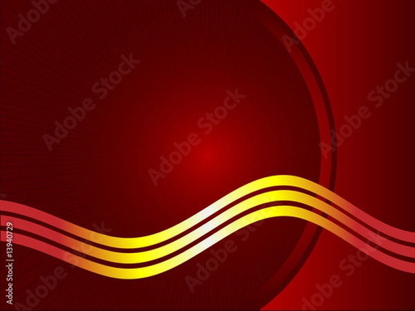 Fototapeta Red and Burgandy Abstract Vector Background