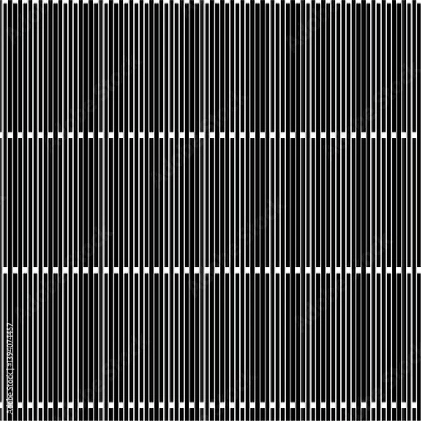 Fototapeta Vertical Stripe Barcode Pattern - Black and White Geometric Design