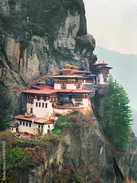 Fototapeta Taktshang Goemba, Tiger nest monastery, Paro, Bhutan