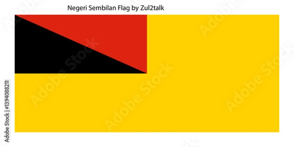 Obraz Negeri Sembilan Flag vector
