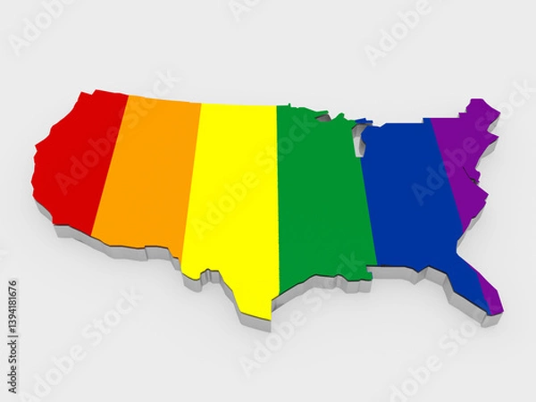 Obraz LGBT USA concept