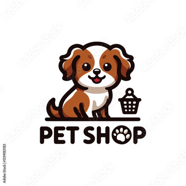 Obraz pet shop logo vector 