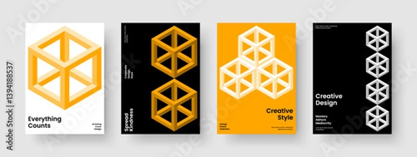 Obraz Isolated Poster Layout. Abstract Report Design. Geometric Flyer Template. Background. Banner. Business Presentation. Brochure. Book Cover. Journal. Catalog. Leaflet. Handbill. Portfolio. Notebook