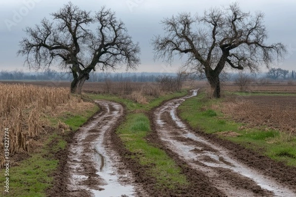 Obraz Countryside Dirt Road