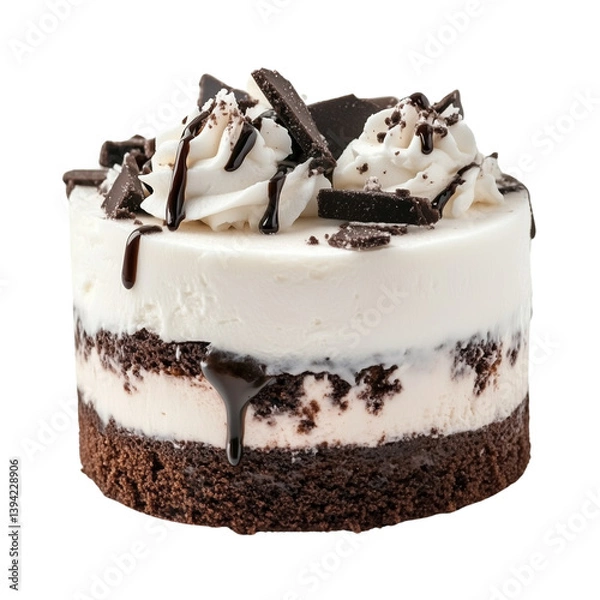 Fototapeta Ice Cream Cake, isolated on transparent background