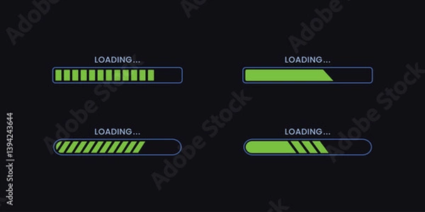 Obraz Loading progress bar. Vector illustration