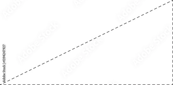 Fototapeta triangle tracing shape outline