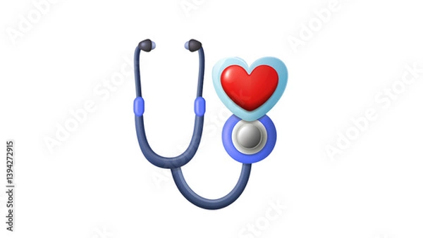 Obraz A health-focused checkup icon perfect for wellness, clinics, or hospital-related visuals.