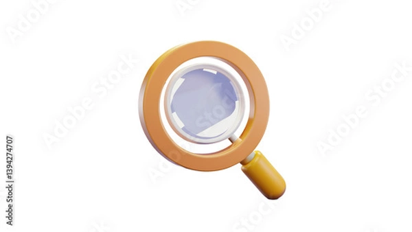 Obraz A zoom-in lens icon great for search, magnification, or product details.