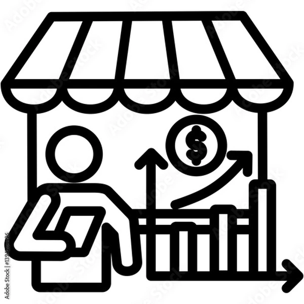 Fototapeta Sales Icon