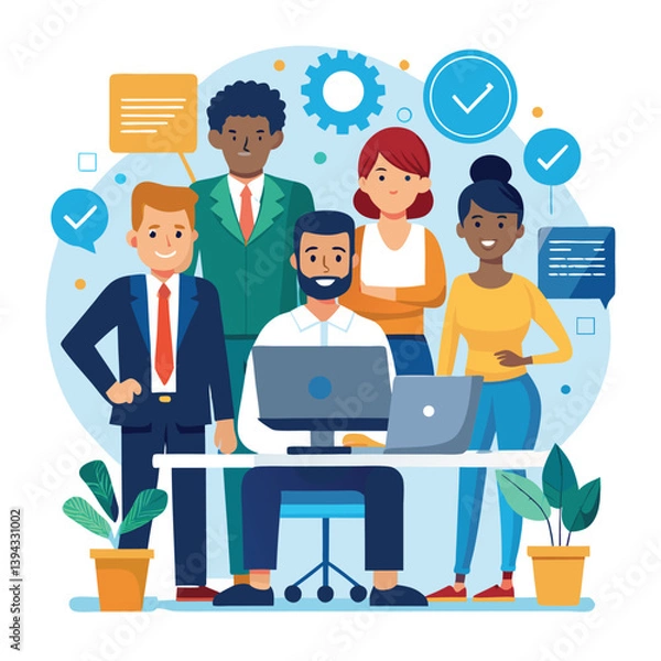 Fototapeta professional-business-people--programmer-working