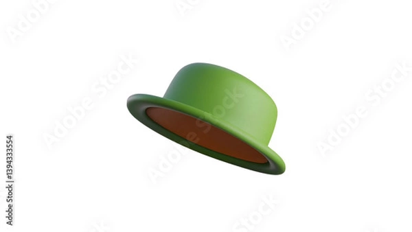 Obraz A trendy green cap illustration that works well in casual, fashion, or seasonal design themes.