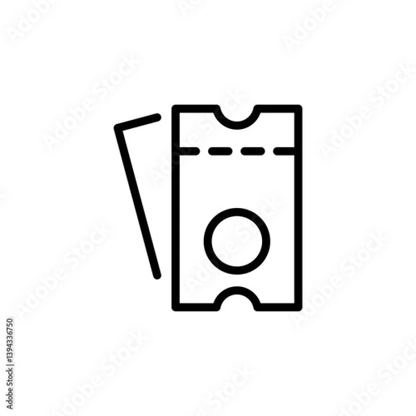 Obraz ticket icon with transparent background