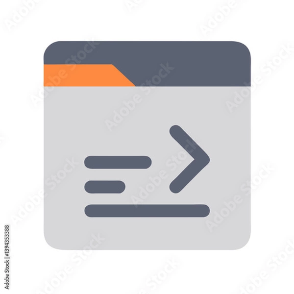 Fototapeta  Innovative Command Line Design Icon