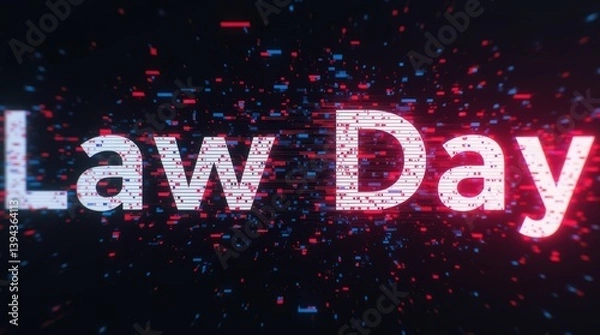 Fototapeta Celebrating law day 2023 engaging legal insights and events online digital environment informative perspective