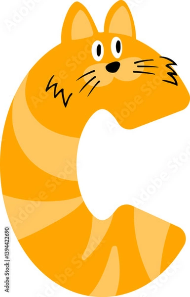 Fototapeta Zoo Letter Vector Element Alphabet C